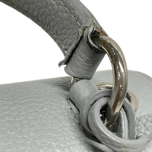 CELINE 16 (Sez) Light gray Leather Handbag - Picture 3 of 15